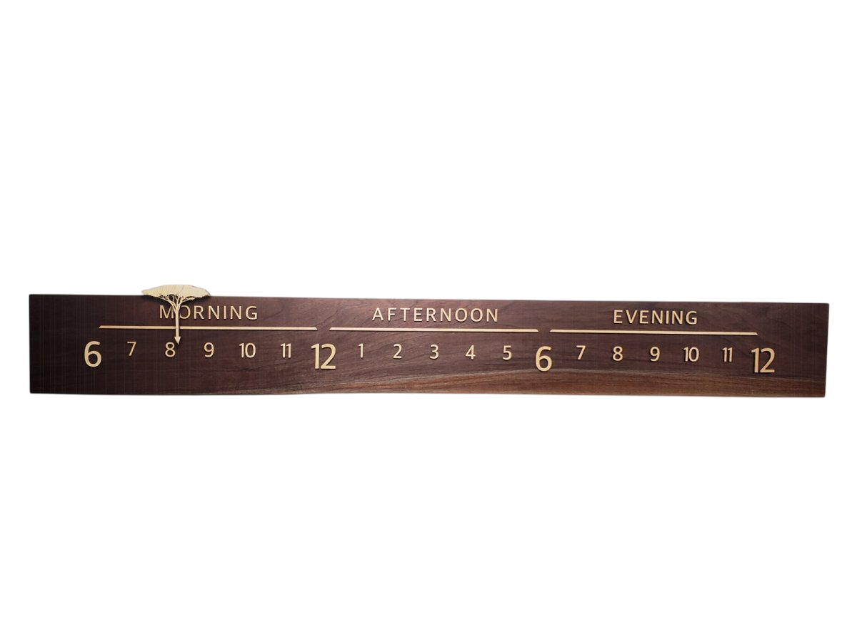 Altair:5 - foot Walnut/Maple - Linear Clockworks