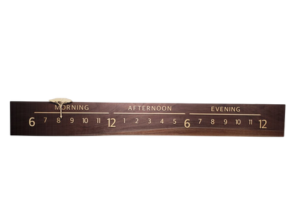 Altair:5 - foot Walnut/Maple - Linear Clockworks