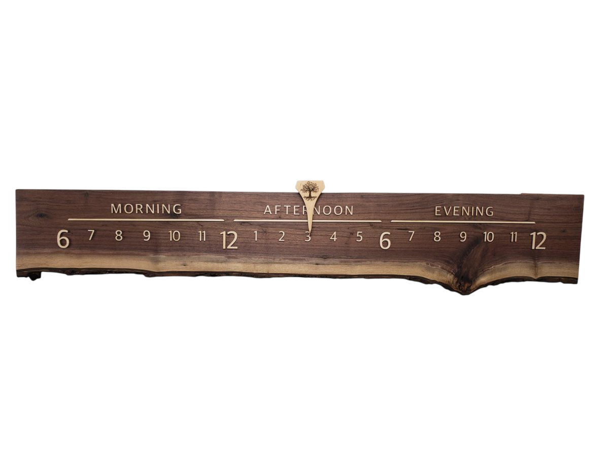 Blueberry:5 - foot Walnut/Maple - Linear Clockworks