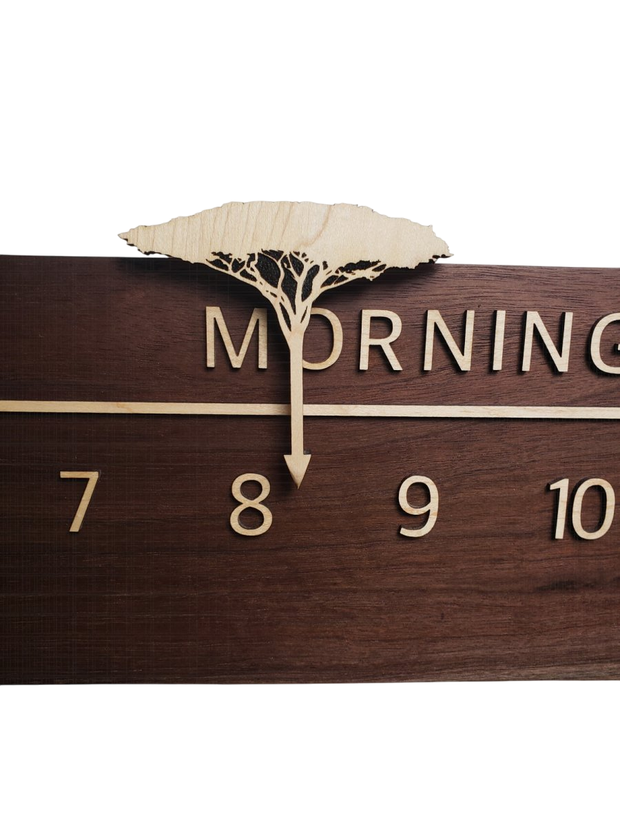 Altair:5 - foot Walnut/Maple - Linear Clockworks