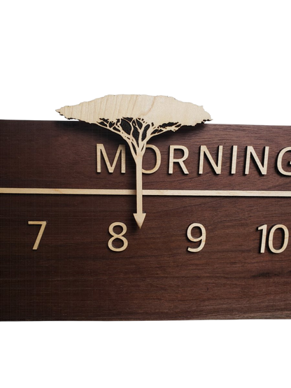 Altair:5 - foot Walnut/Maple - Linear Clockworks