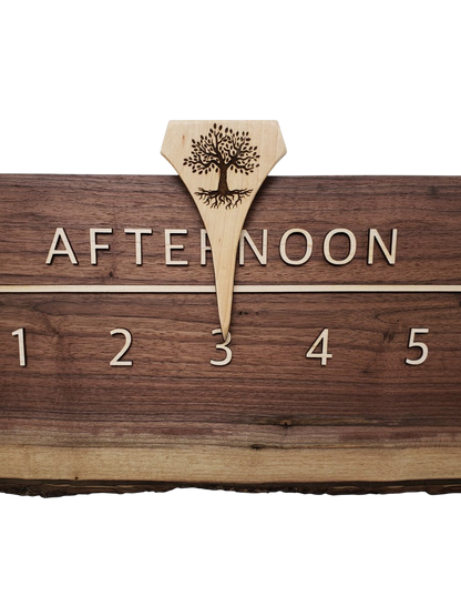 Blueberry:5 - foot Walnut/Maple - Linear Clockworks