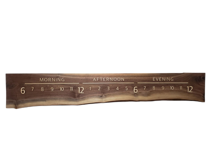 Blackberry:5 - foot Walnut/Maple - Linear Clockworks