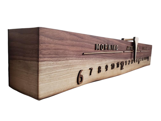 Beta:3 - foot Walnut/Maple - Linear Clockworks