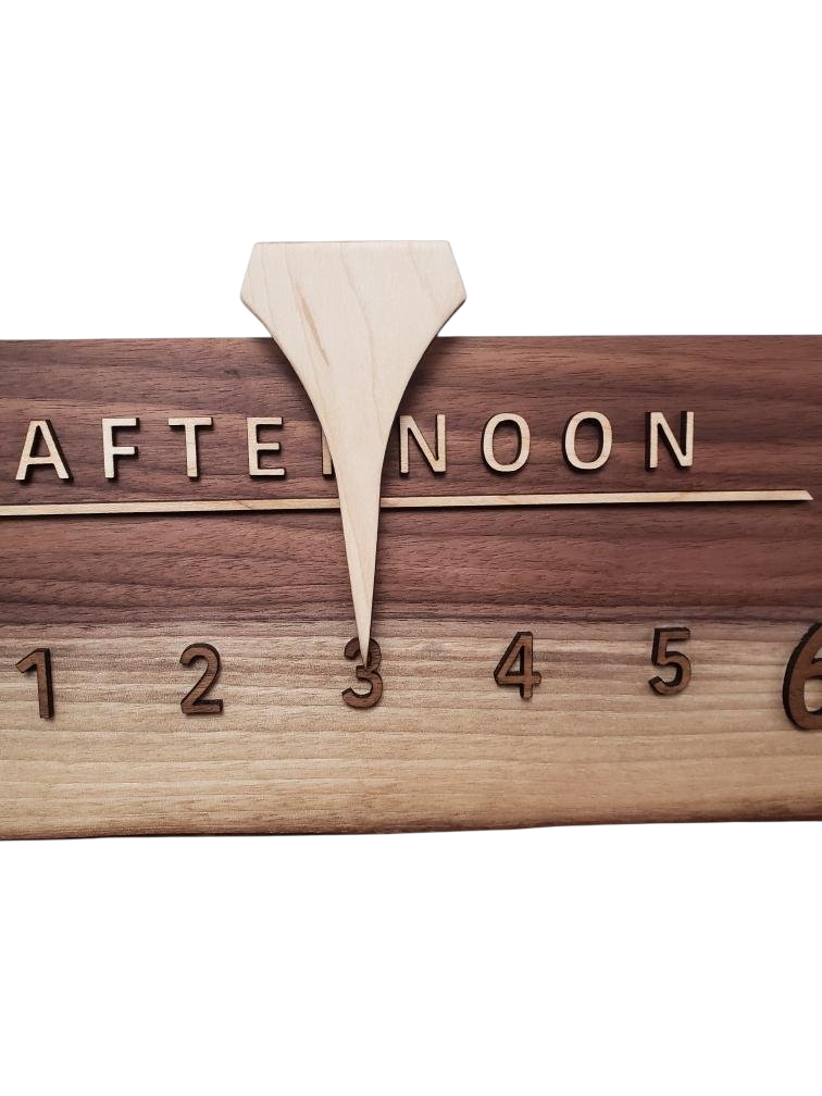 Beta:3 - foot Walnut/Maple - Linear Clockworks