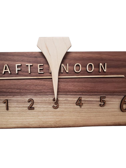 Beta:3 - foot Walnut/Maple - Linear Clockworks