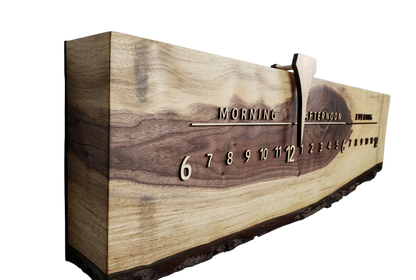 Breve:3 - foot Walnut/Maple - Linear Clockworks