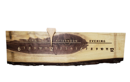 Breve:3 - foot Walnut/Maple - Linear Clockworks