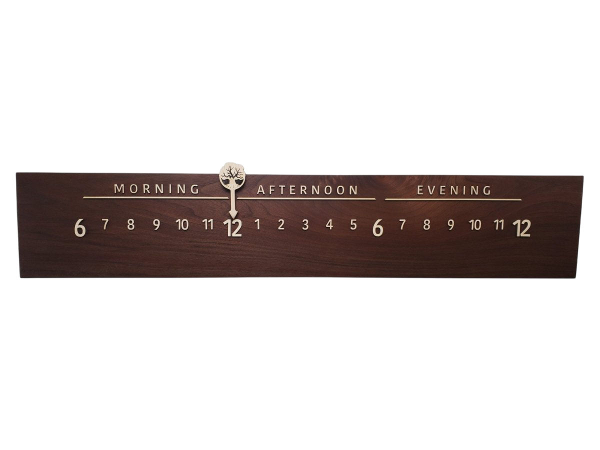Atlantis:3 - foot Walnut/Maple - Linear Clockworks