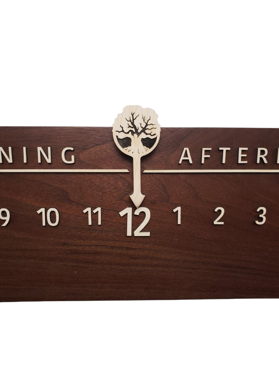 Atlantis:3 - foot Walnut/Maple - Linear Clockworks