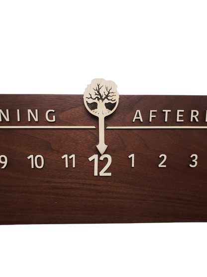 Atlantis:3 - foot Walnut/Maple - Linear Clockworks