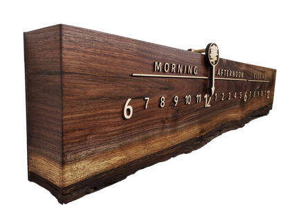 Alasia:3 - foot Walnut/Maple - Linear Clockworks
