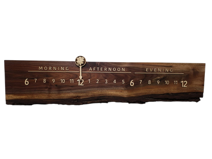 Alasia:3 - foot Walnut/Maple - Linear Clockworks