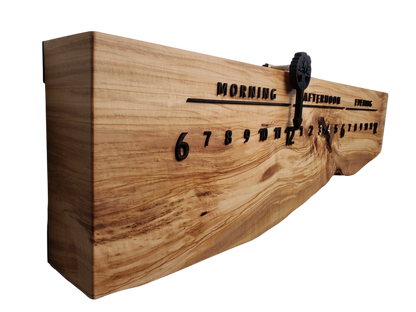 California:3 - foot Olivewood/Wenge - Linear Clockworks