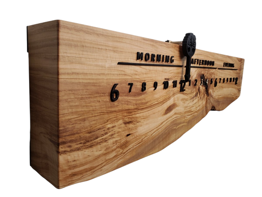 California:3 - foot Olivewood/Wenge - Linear Clockworks