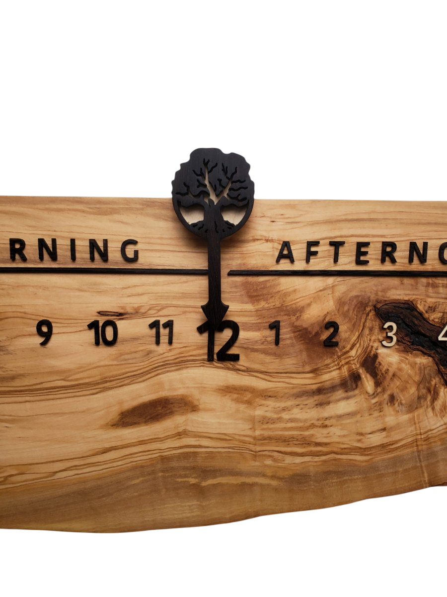 California:3 - foot Olivewood/Wenge - Linear Clockworks