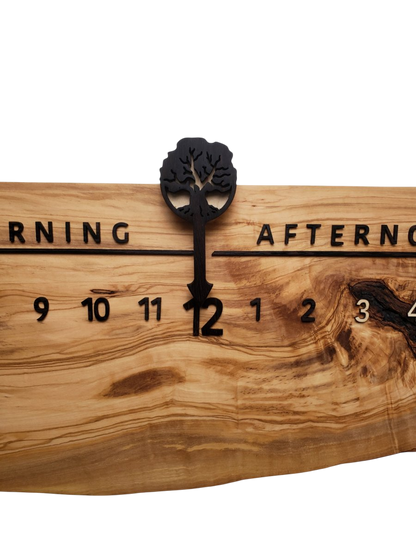 California:3 - foot Olivewood/Wenge - Linear Clockworks