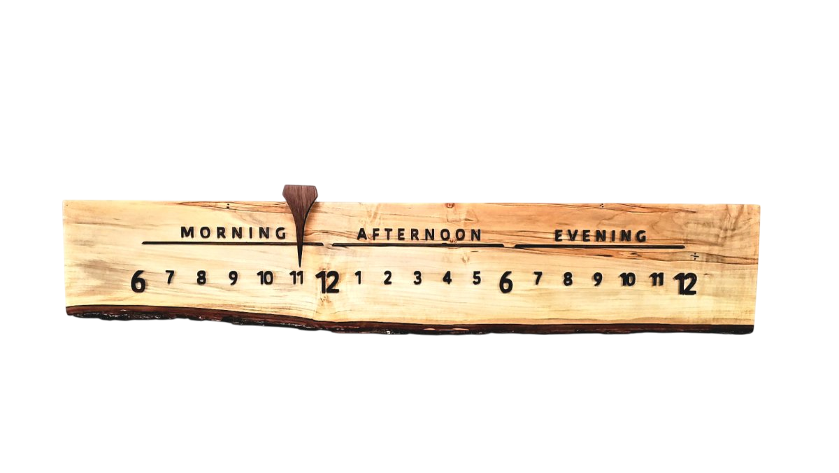 Amber: 3 - foot Ambrosia Maple/Walnut - Linear Clockworks