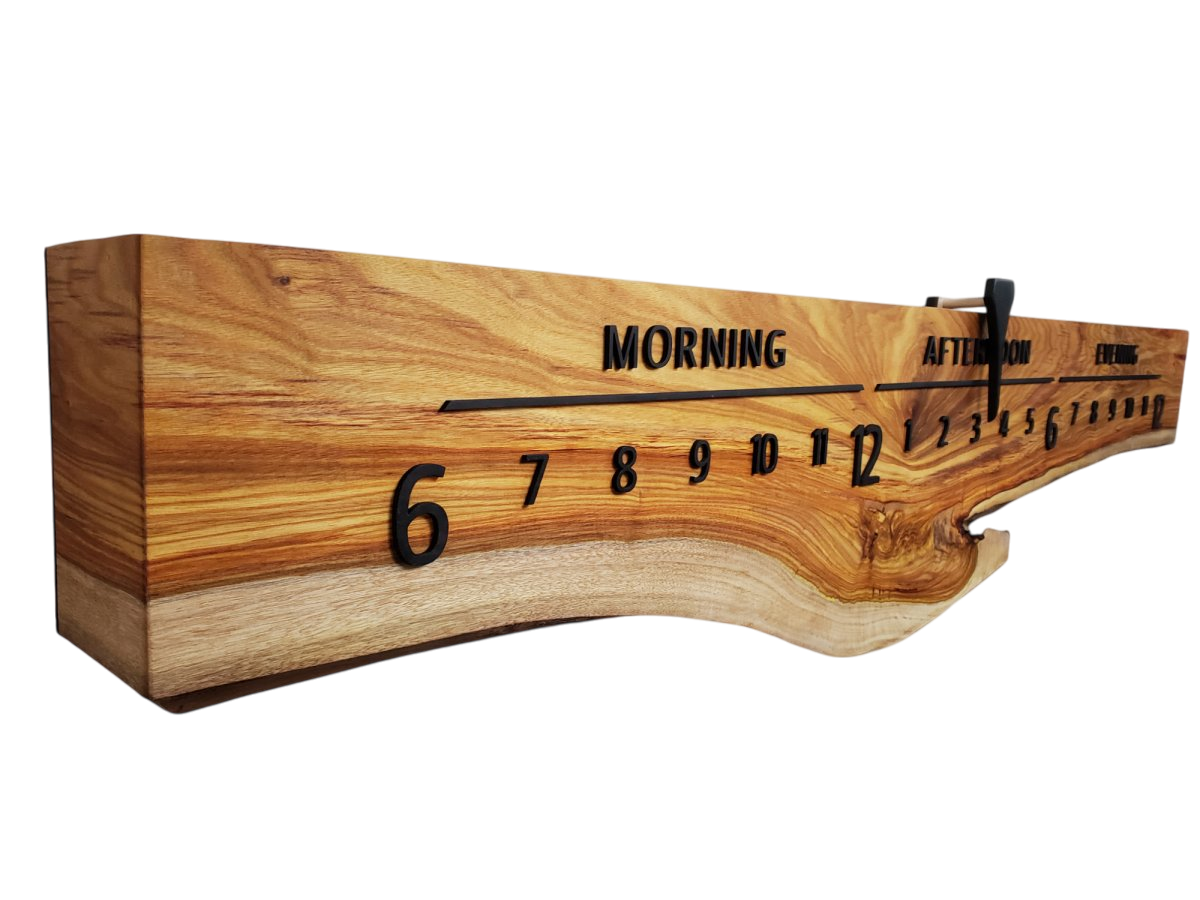 Camilla:5 - foot Canarywood/Walnut - Linear Clockworks