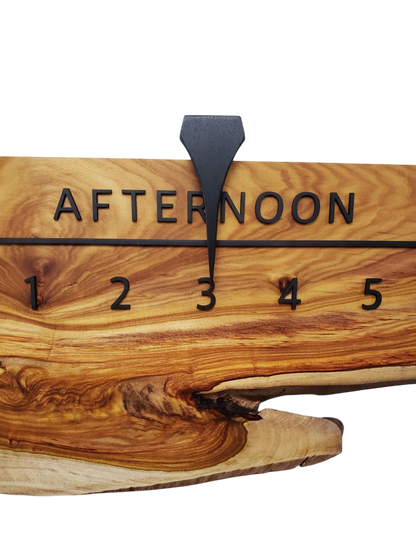 Camilla:5 - foot Canarywood/Walnut - Linear Clockworks