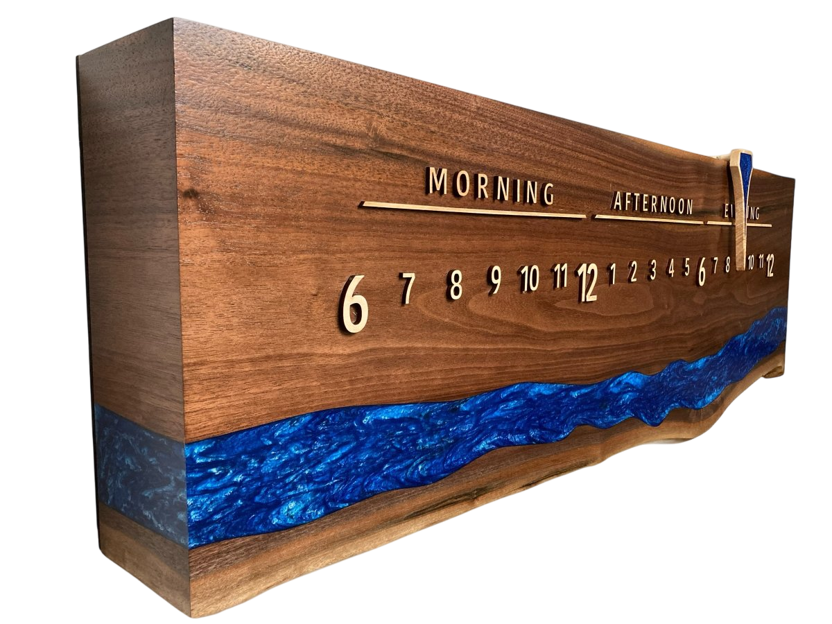Batesburg: 3 - foot Walnut river - Linear Clockworks
