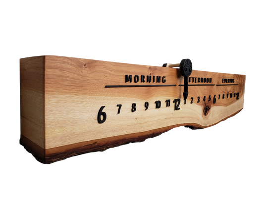 Beige:3 - foot Maple/Walnut - Linear Clockworks