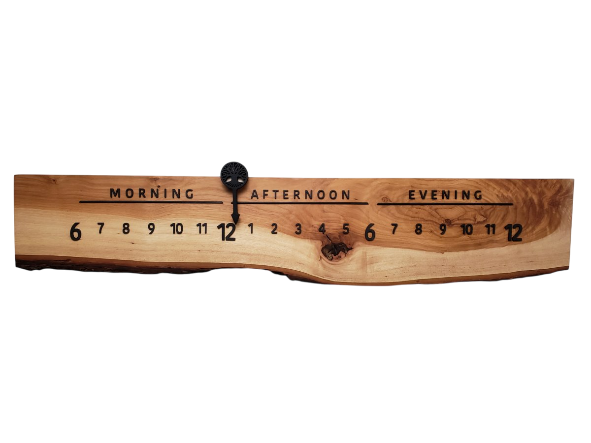 Beige:3 - foot Maple/Walnut - Linear Clockworks