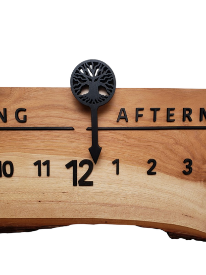 Beige:3 - foot Maple/Walnut - Linear Clockworks