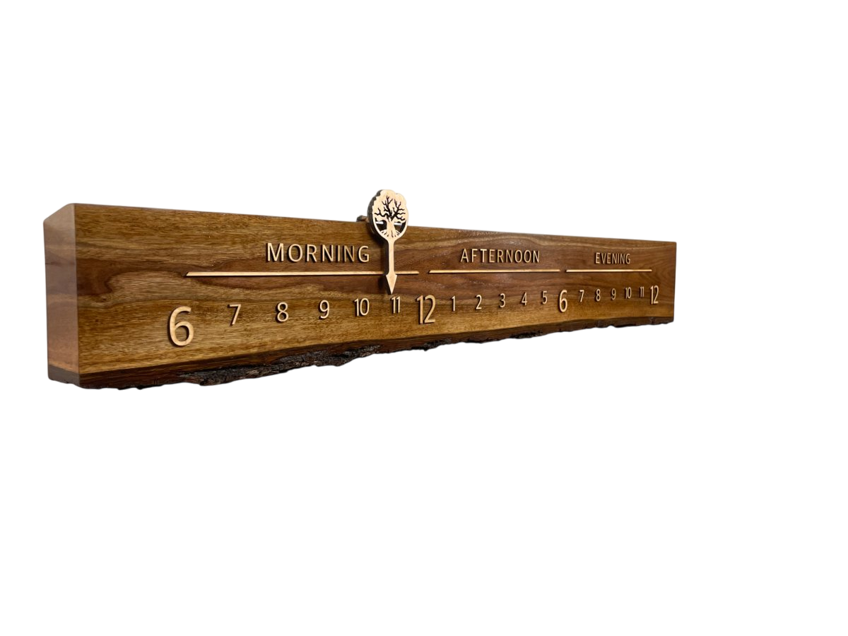 Anthony: 5 - foot Walnut / Maple - Linear Clockworks