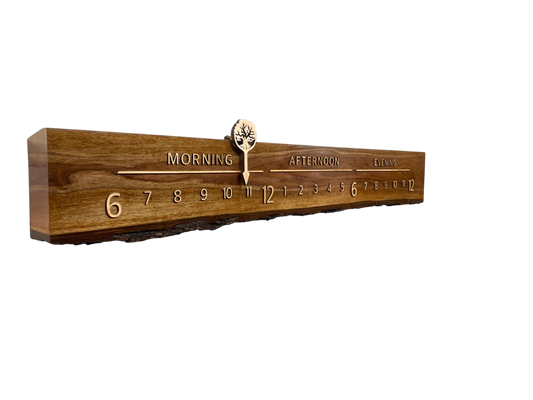Anthony: 5 - foot Walnut / Maple - Linear Clockworks