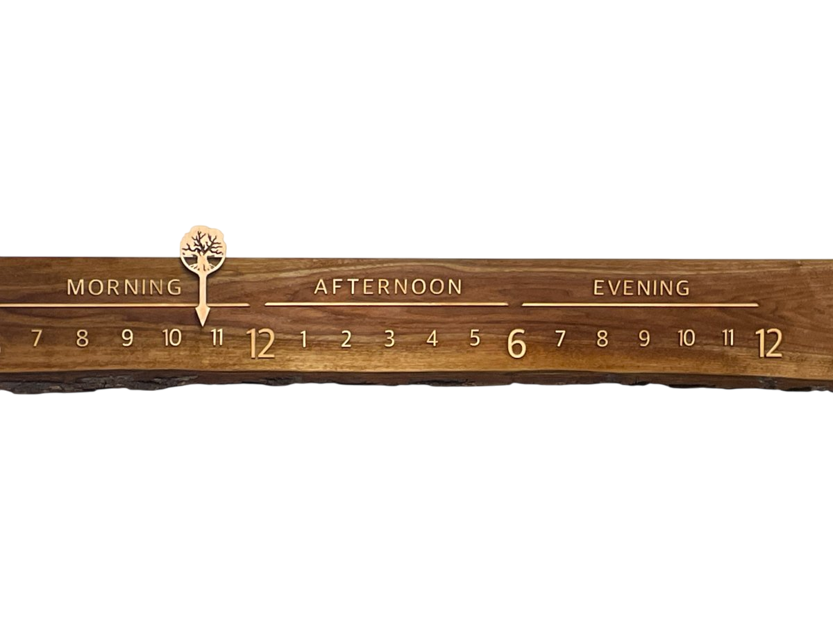 Anthony: 5 - foot Walnut / Maple - Linear Clockworks