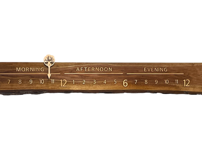Anthony: 5 - foot Walnut / Maple - Linear Clockworks