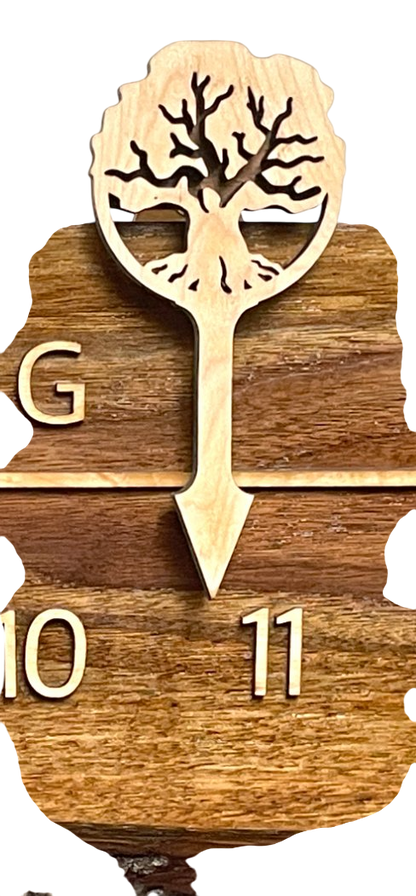 Anthony: 5 - foot Walnut / Maple - Linear Clockworks