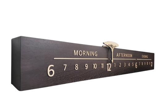 Acacia: 5 - foot Wenge/Maple - Linear Clockworks