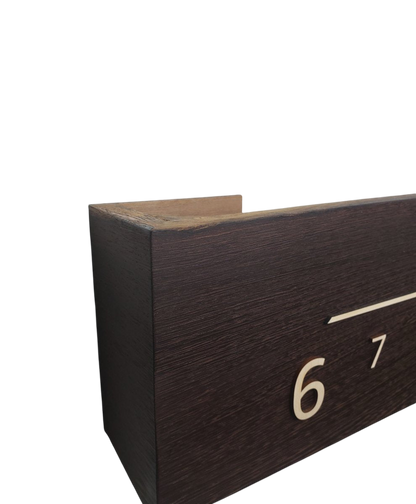 Acacia: 5 - foot Wenge/Maple - Linear Clockworks