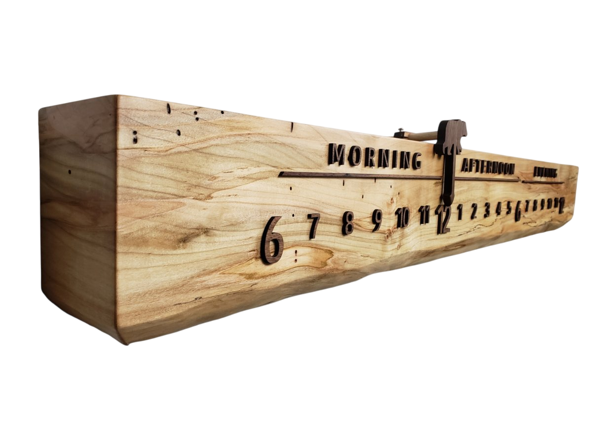 Dandelion:3 - foot Ambrosia Maple/Walnut - Linear Clockworks