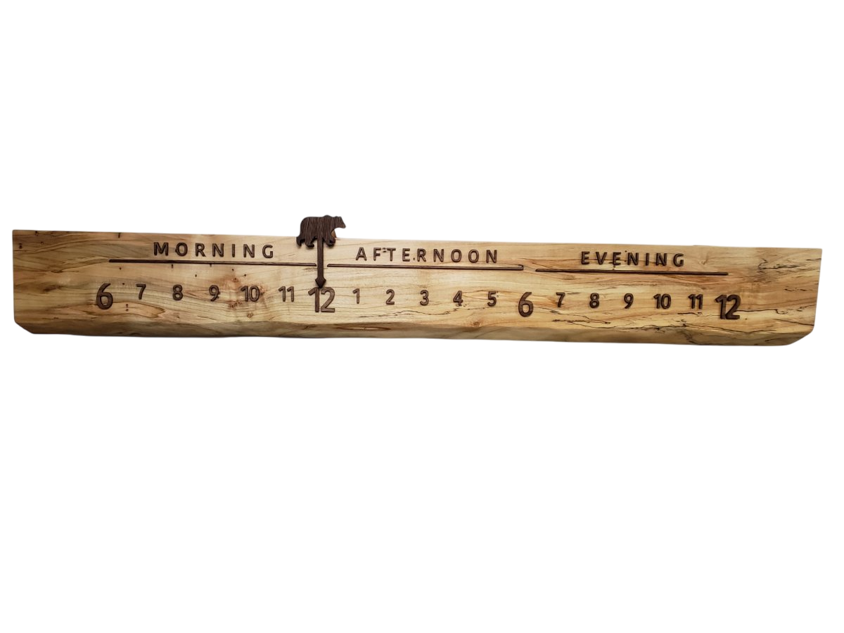 Dandelion:3 - foot Ambrosia Maple/Walnut - Linear Clockworks