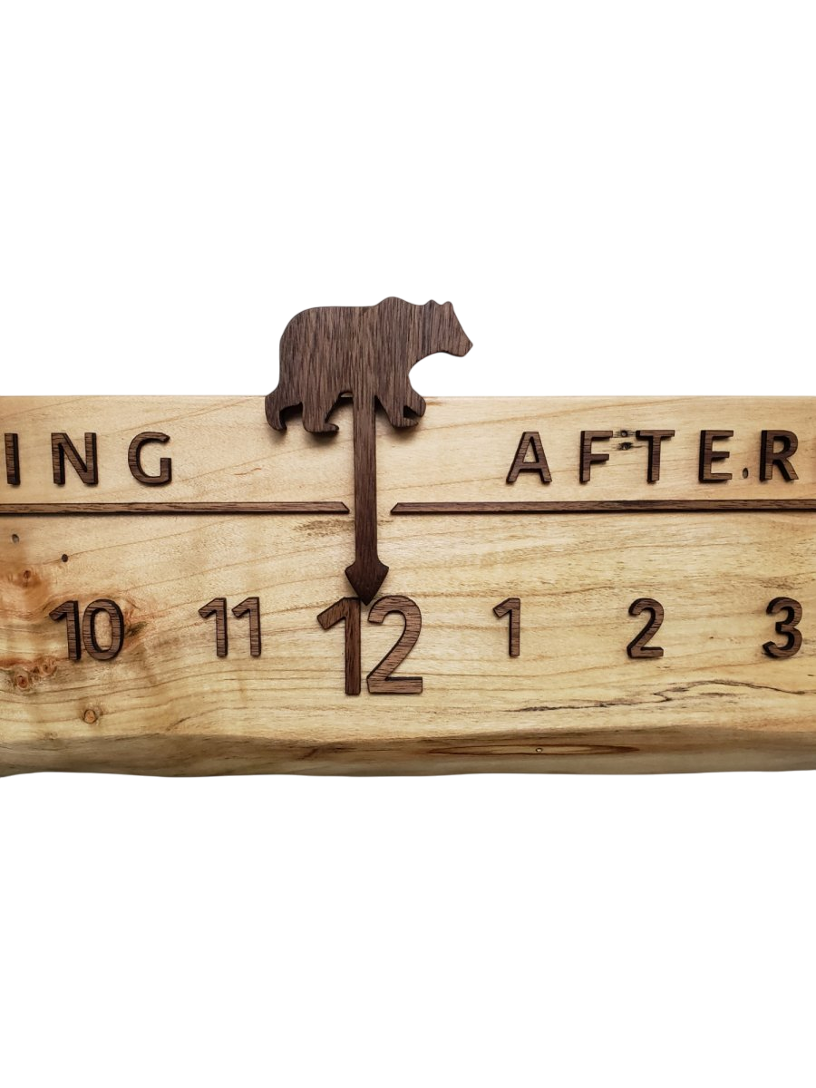 Dandelion:3 - foot Ambrosia Maple/Walnut - Linear Clockworks