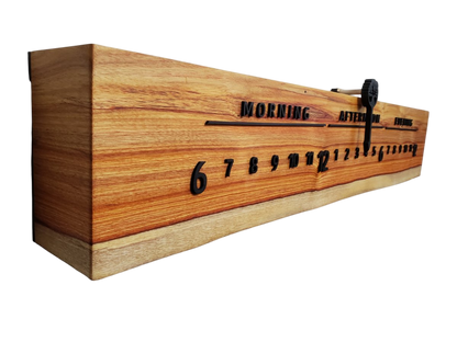 Cole:3 - foot Canarywood/Walnut - Linear Clockworks