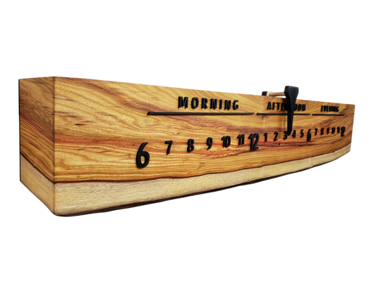 Cloudberry:3 - foot Canarywood/Walnut - Linear Clockworks