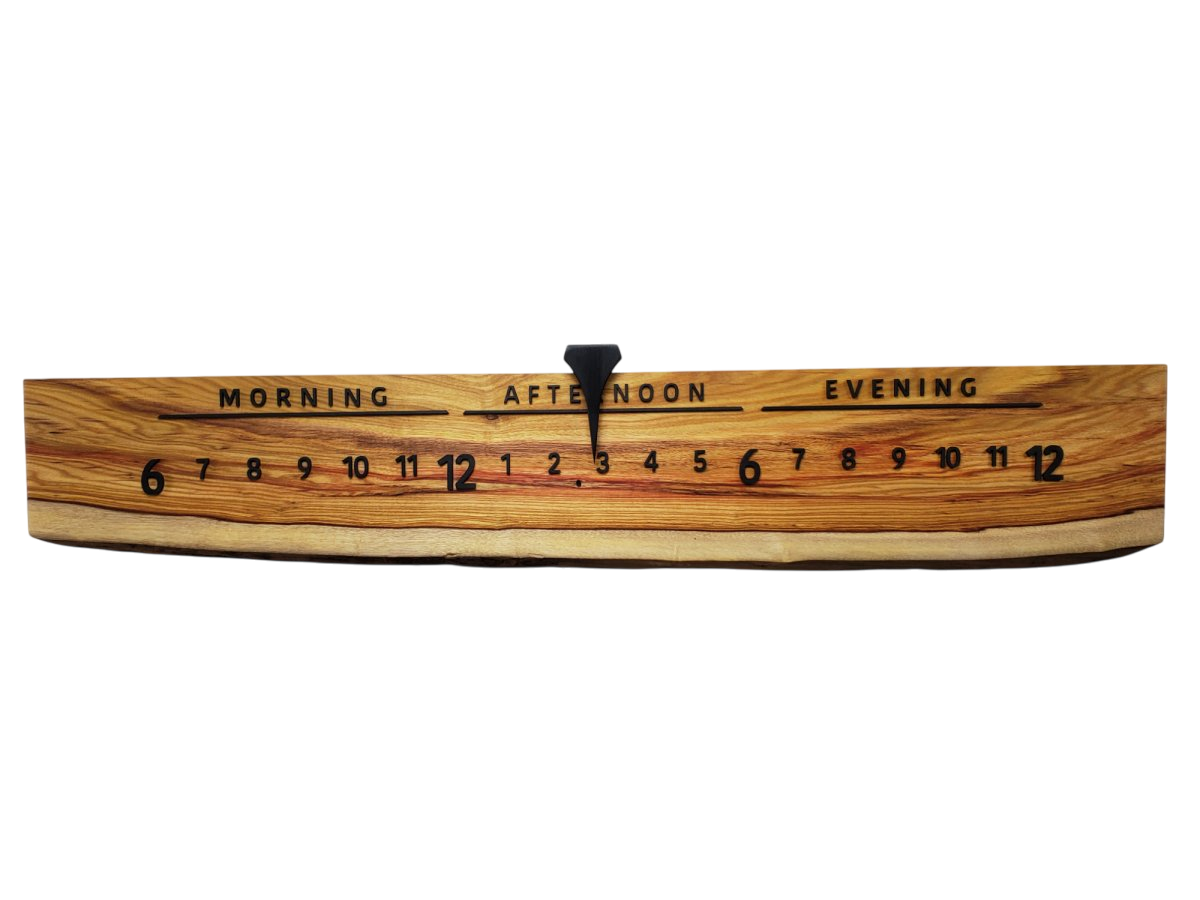 Cloudberry:3 - foot Canarywood/Walnut - Linear Clockworks