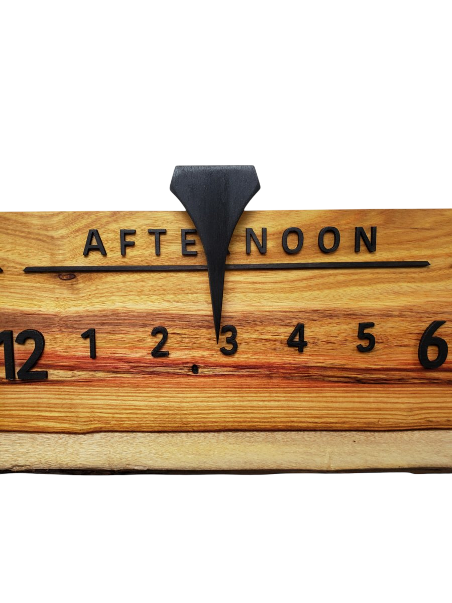 Cloudberry:3 - foot Canarywood/Walnut - Linear Clockworks