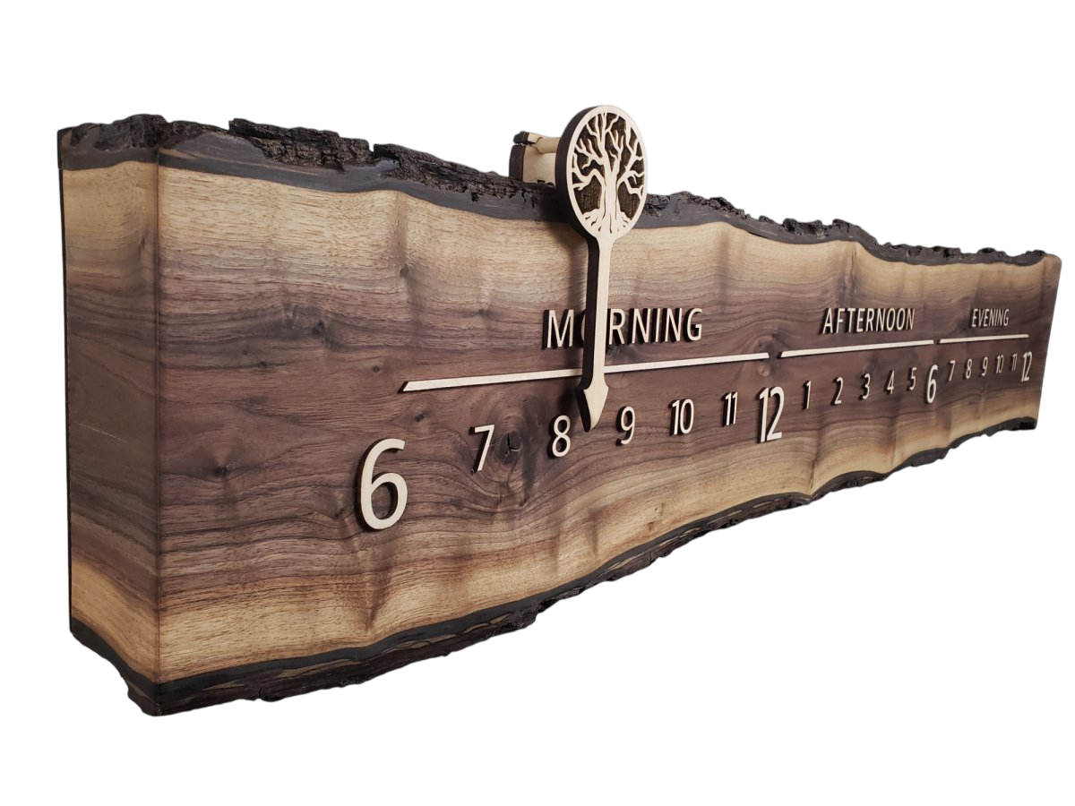 Charleston:5 - ft Walnut/Maple - Linear Clockworks