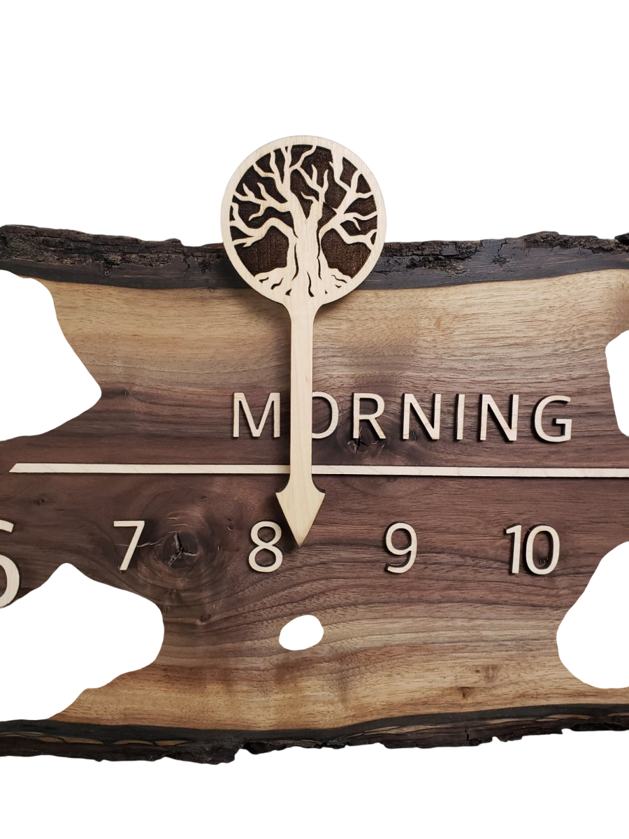 Charleston:5 - ft Walnut/Maple - Linear Clockworks