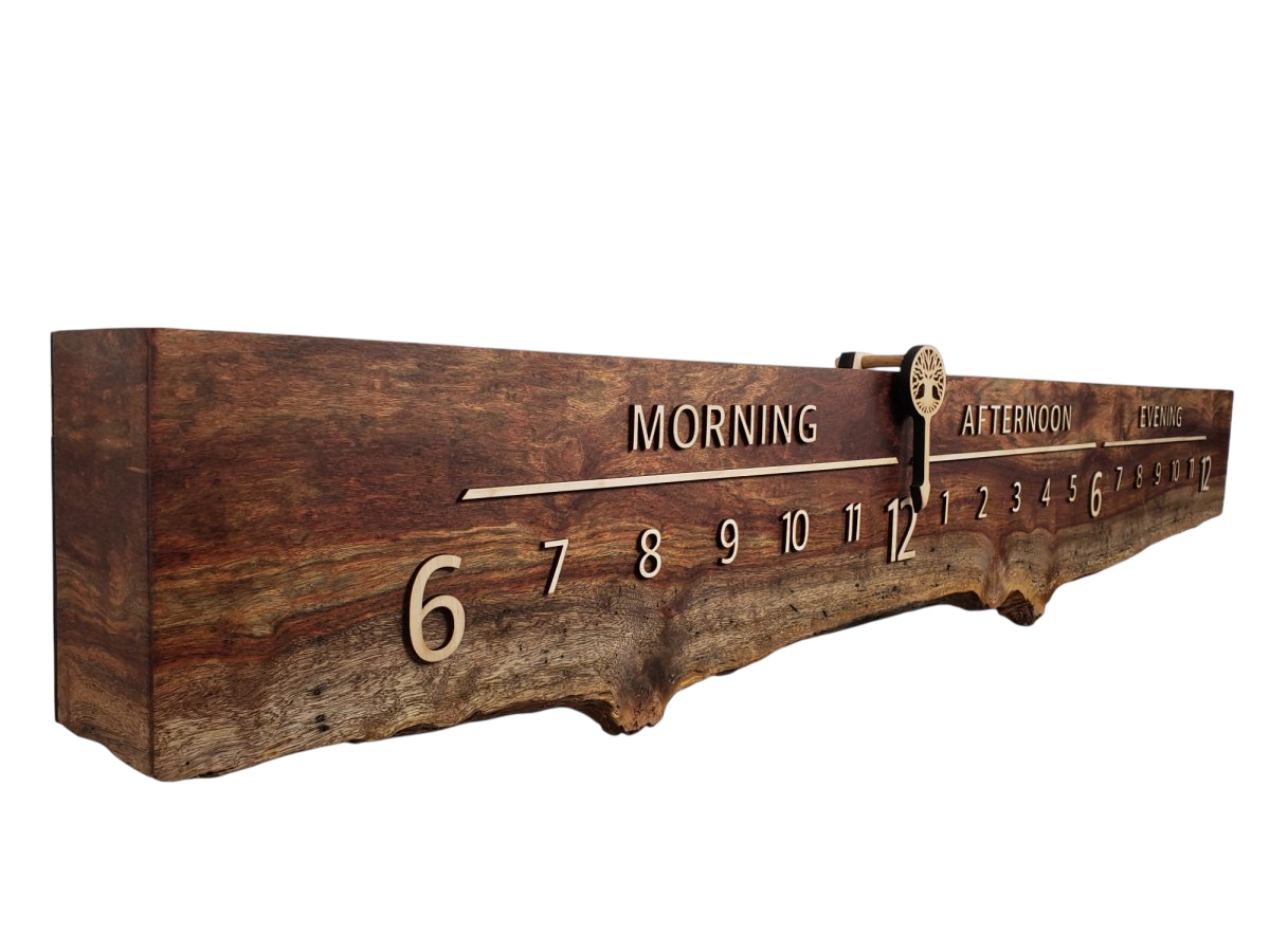 Clockosaurus:5 - foot Chechen/Maple - Linear Clockworks