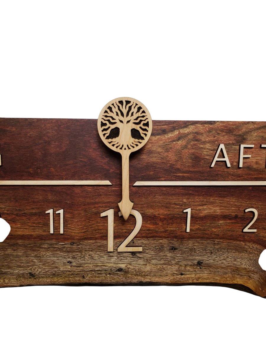 Clockosaurus:5 - foot Chechen/Maple - Linear Clockworks