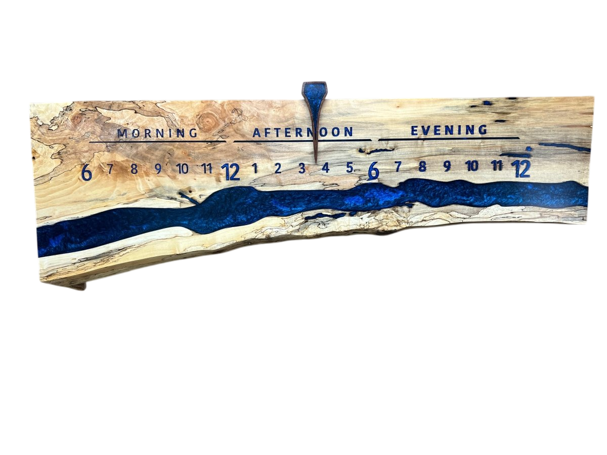 Leesville: 3 - foot Maple / Resin - Linear Clockworks