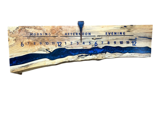 Leesville: 3 - foot Maple / Resin - Linear Clockworks