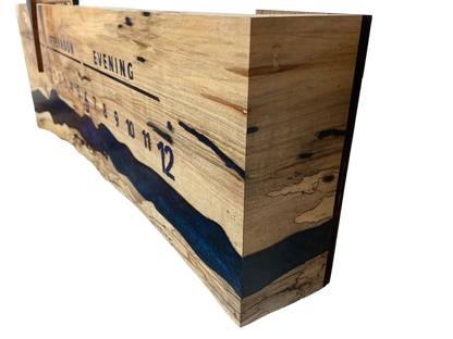 Leesville: 3 - foot Maple / Resin - Linear Clockworks