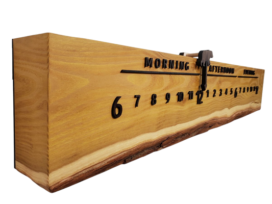 Honeycomb:3 - foot Osage Orange/Wenge - Linear Clockworks